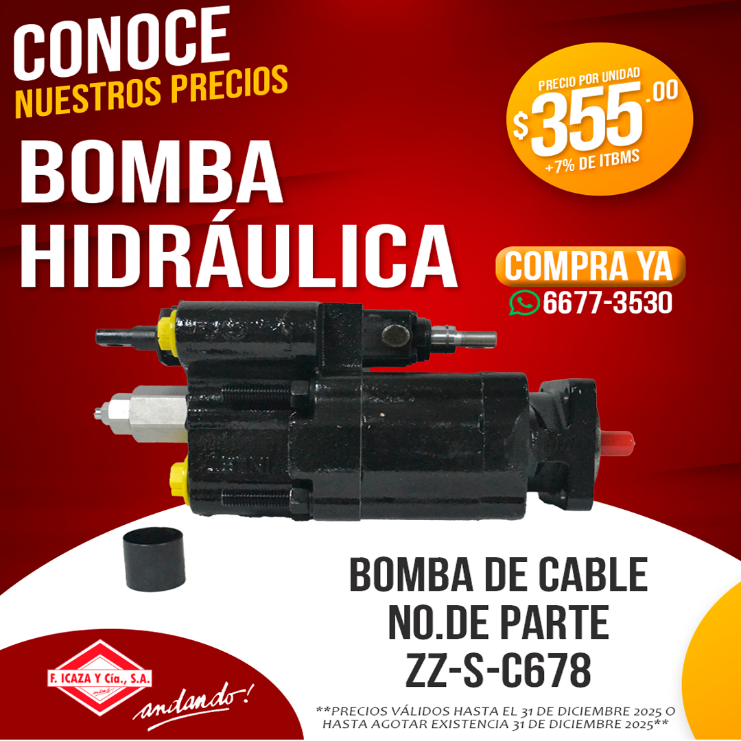 Bomba Hidráulica de Cable