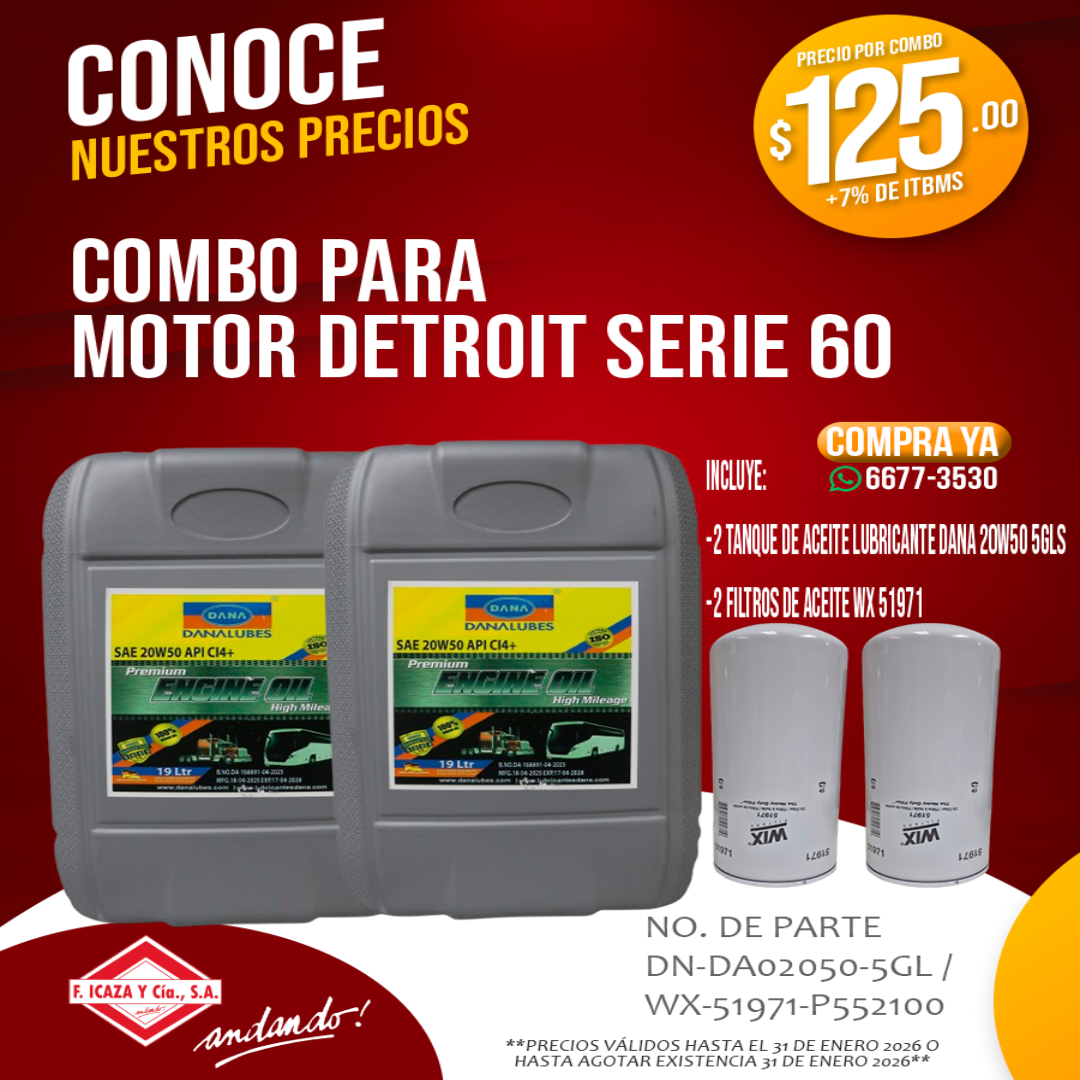 Combo para Motor Detroit Serie 60