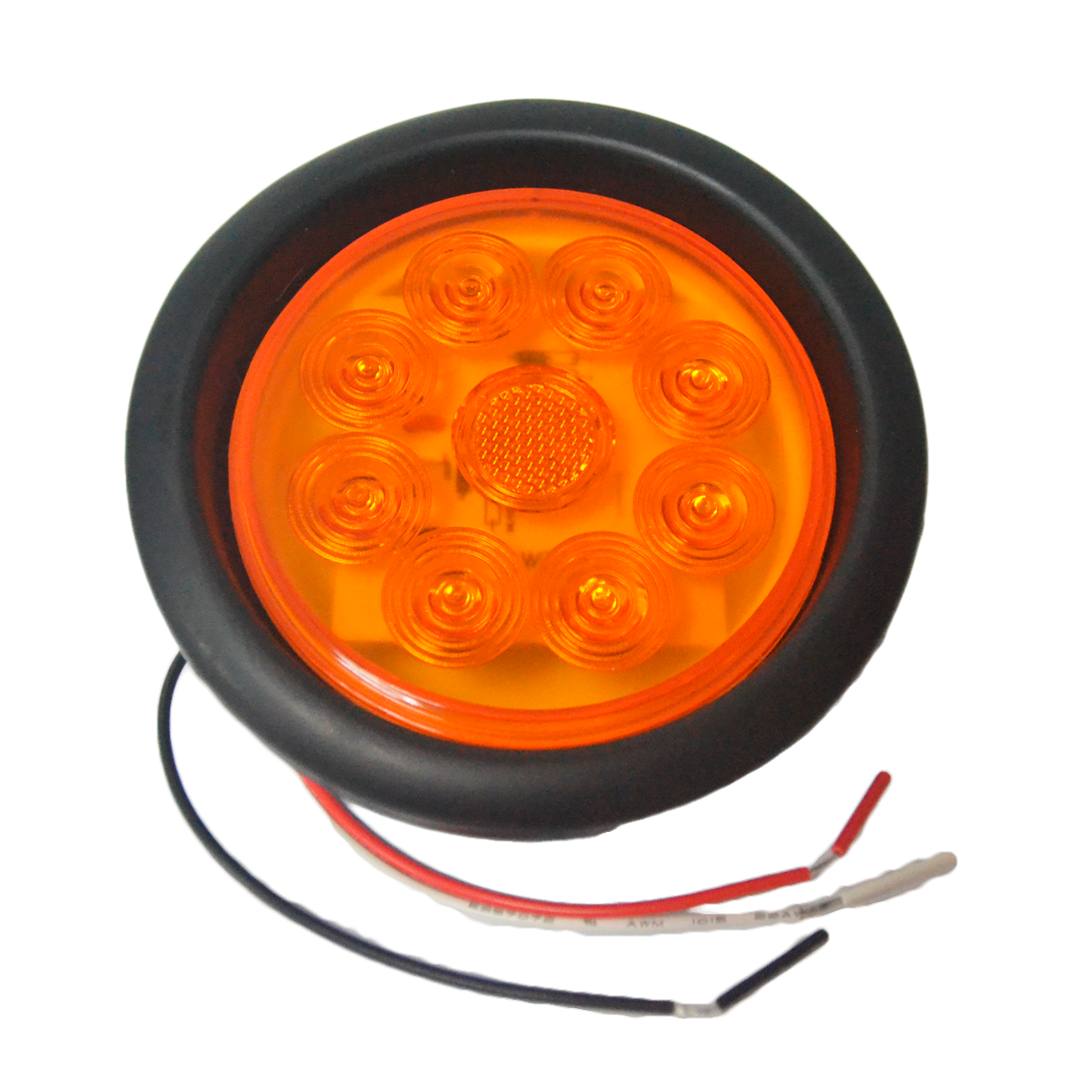 LUZ AMARILLA REDONDA DE 4¨