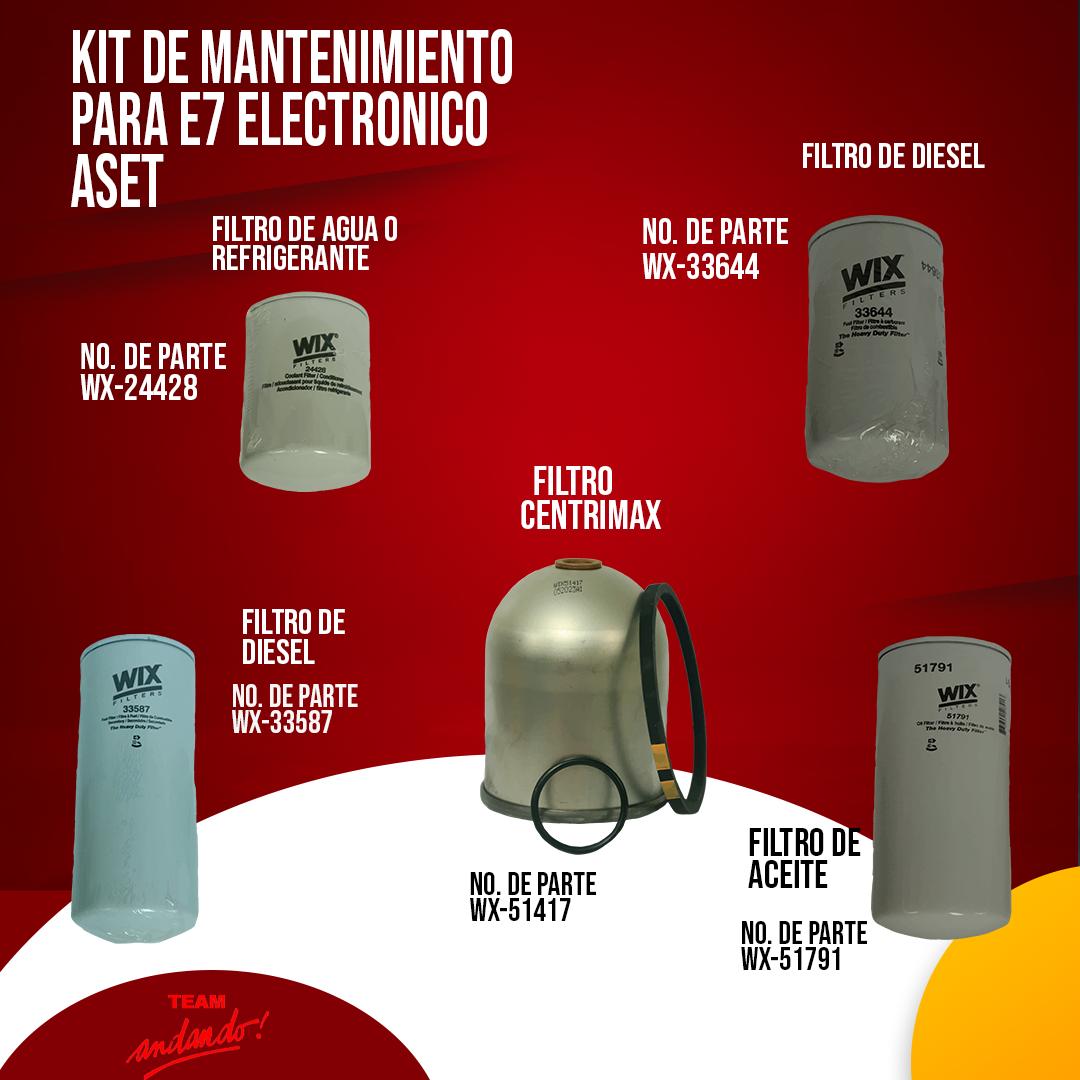 Kit de Mantenimiento para E7 Electrónico ASET