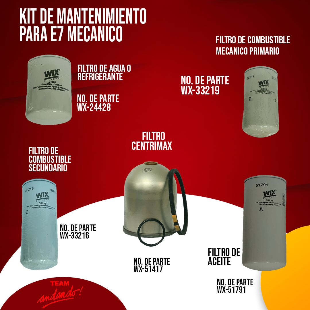 Kit de Mantenimiento para E7 Mecánico