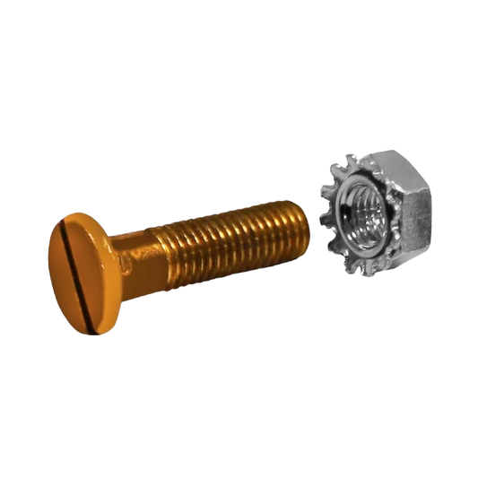 PERNO DE LATÓN PARA FORRO DE FRENO 1/4 X 1 PULG.