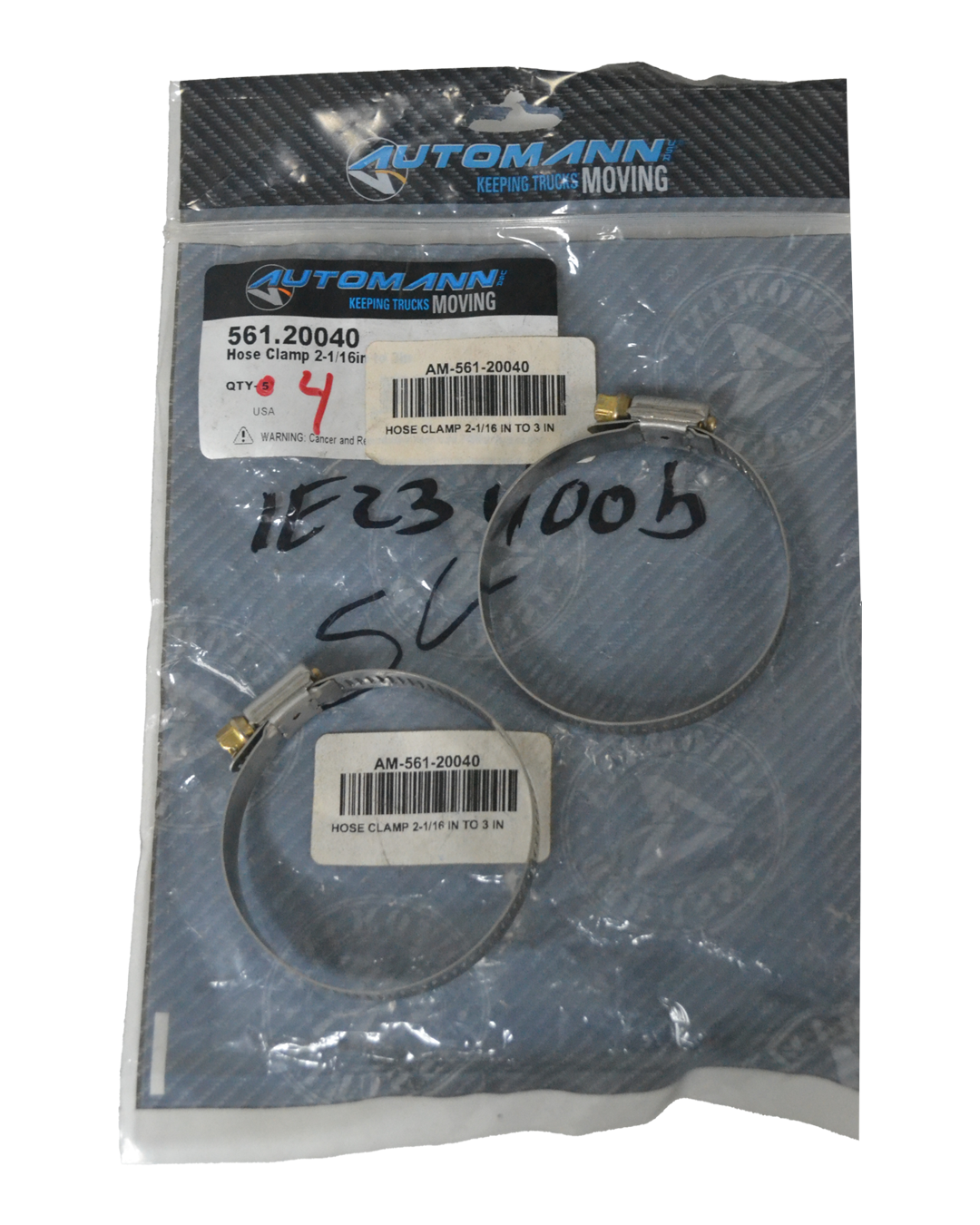 ABRAZADERA DE MANGUERA DE 2-1/16 PULG A 3 PULG