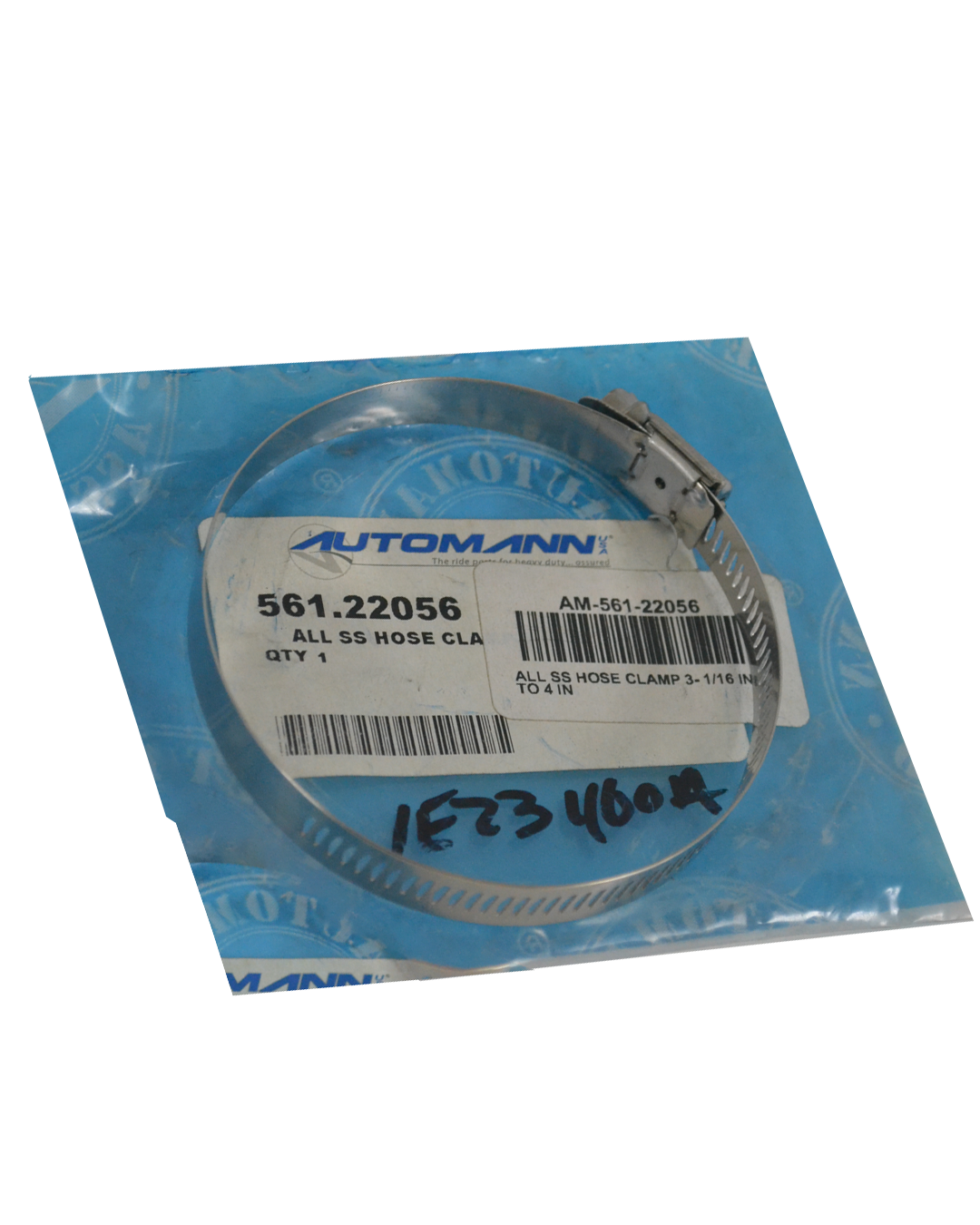 ABRAZADERA DE MANGUERA TOTALMENTE DE ACERO INOXIDABLE DE 3-1/16 PULG. A 4 PULG.