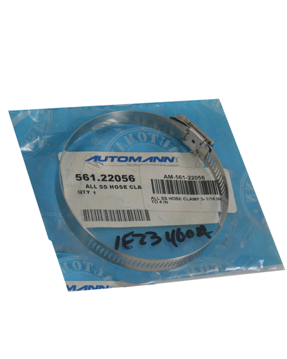 ABRAZADERA DE MANGUERA TOTALMENTE DE ACERO INOXIDABLE DE 3-1/16 PULG. A 4 PULG.