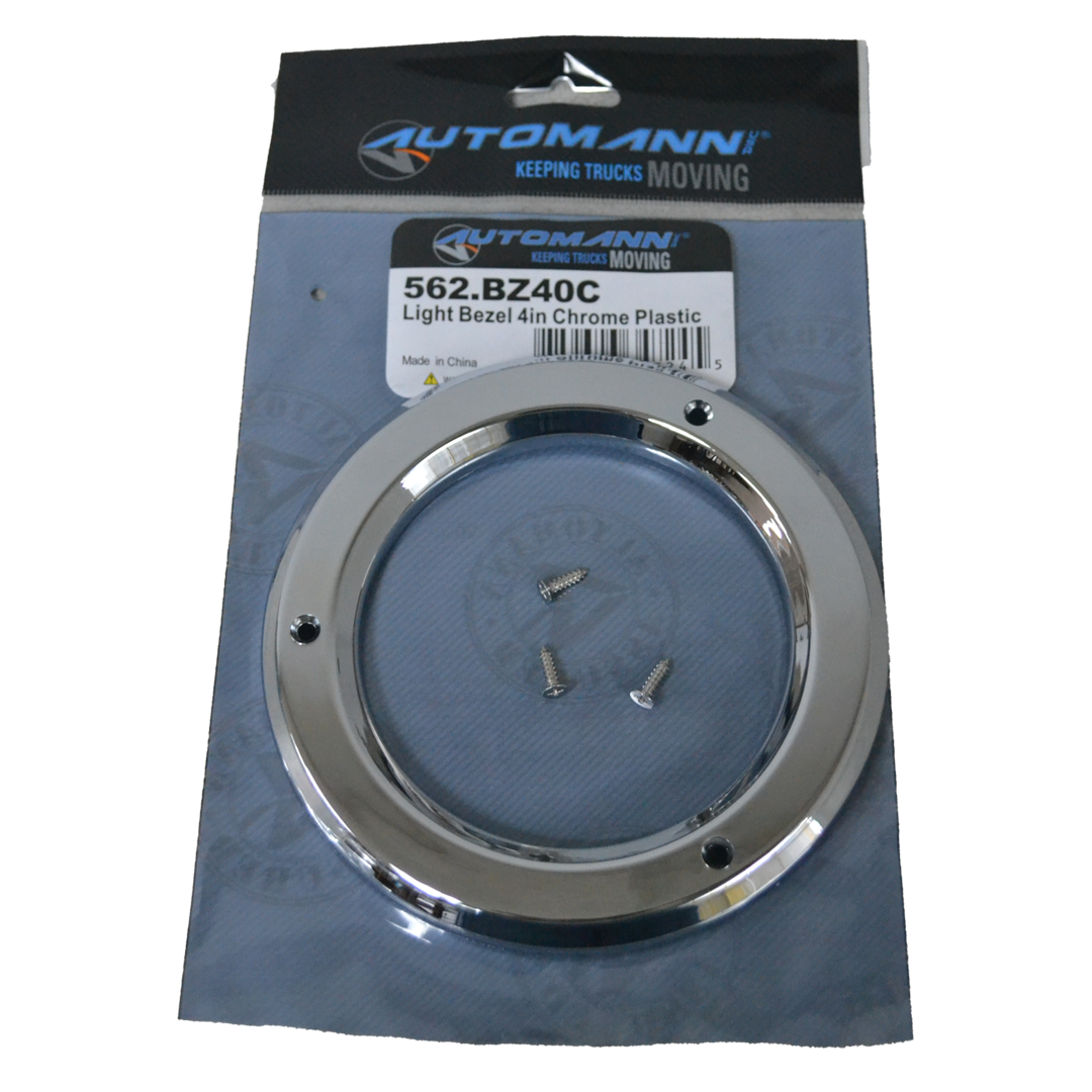 BISEL DE LUZ DE 4 PULGADAS DE PLÁSTICO CROMADO