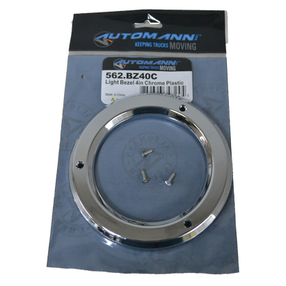 BISEL DE LUZ DE 4 PULGADAS DE PLÁSTICO CROMADO