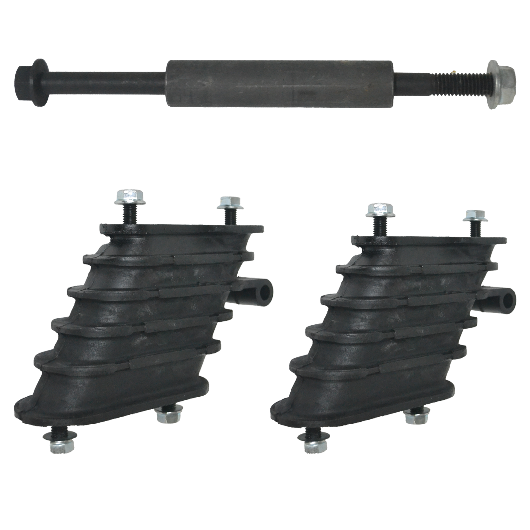 PAR DE RESORTES DE REFUERZO CON ESPACIADOR DE PERNO Y TUERCAS