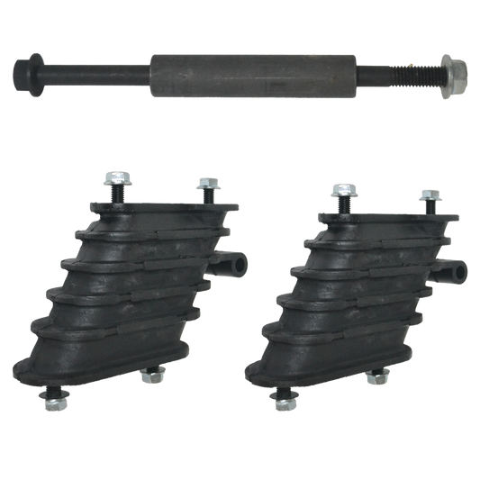 PAR DE RESORTES DE REFUERZO CON ESPACIADOR DE PERNO Y TUERCAS