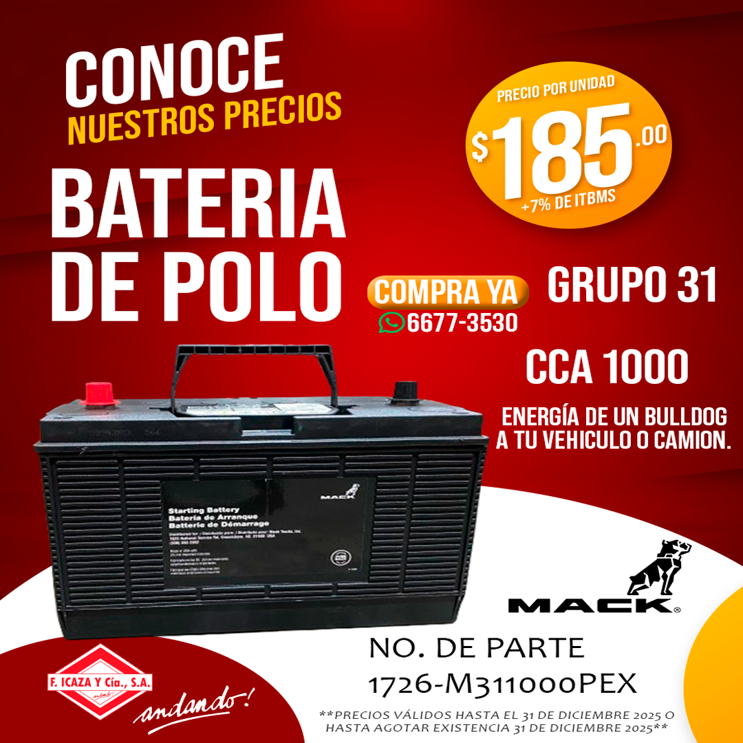 Batería de Polo