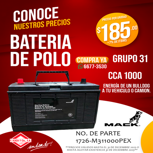 Batería de Polo