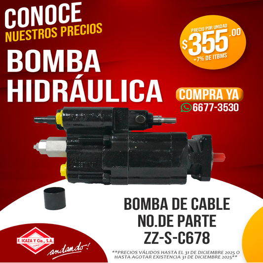 Bomba Hidráulica de Cable