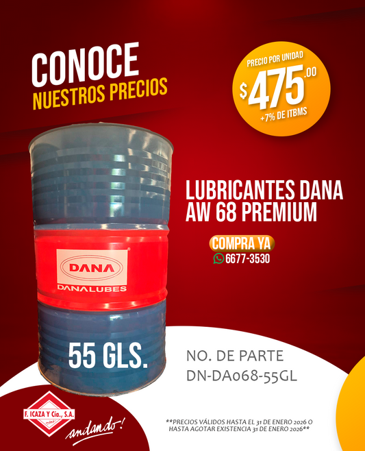 Lubricante Dana AW68 Premium
